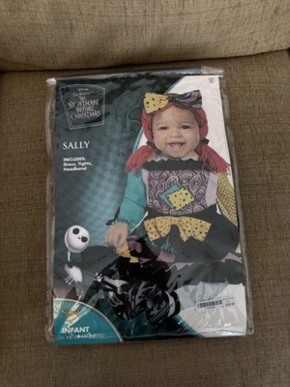 Spirit Halloween Sally Infant Costume Complete Outfit Girls 6-12 Months